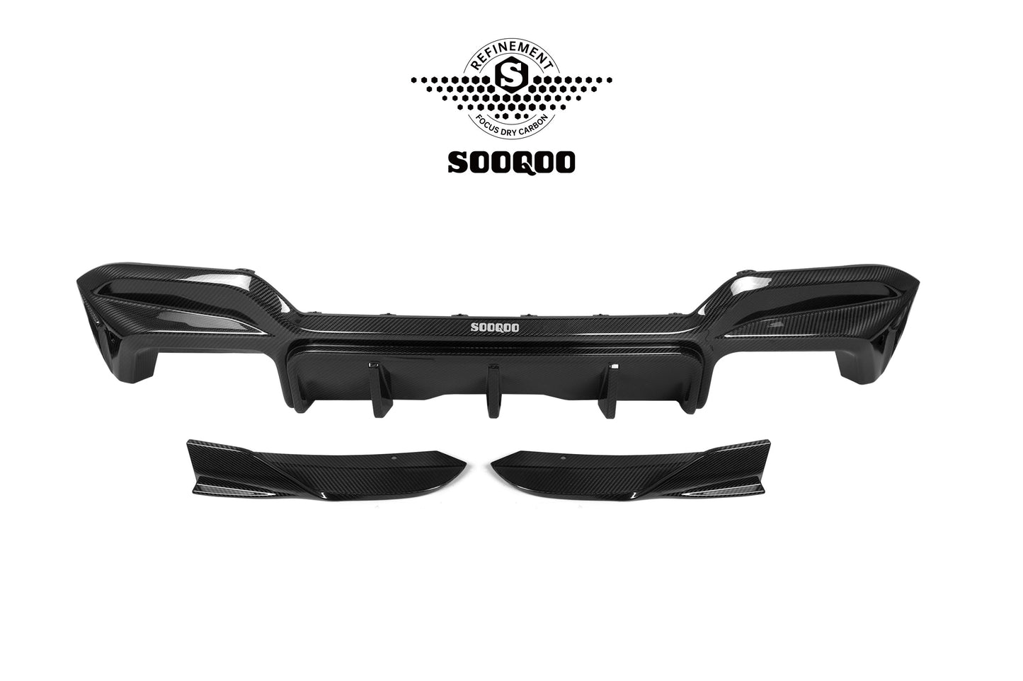 SOOQOO BMW X3M F97 Carbon Fiber Rear Diffuser