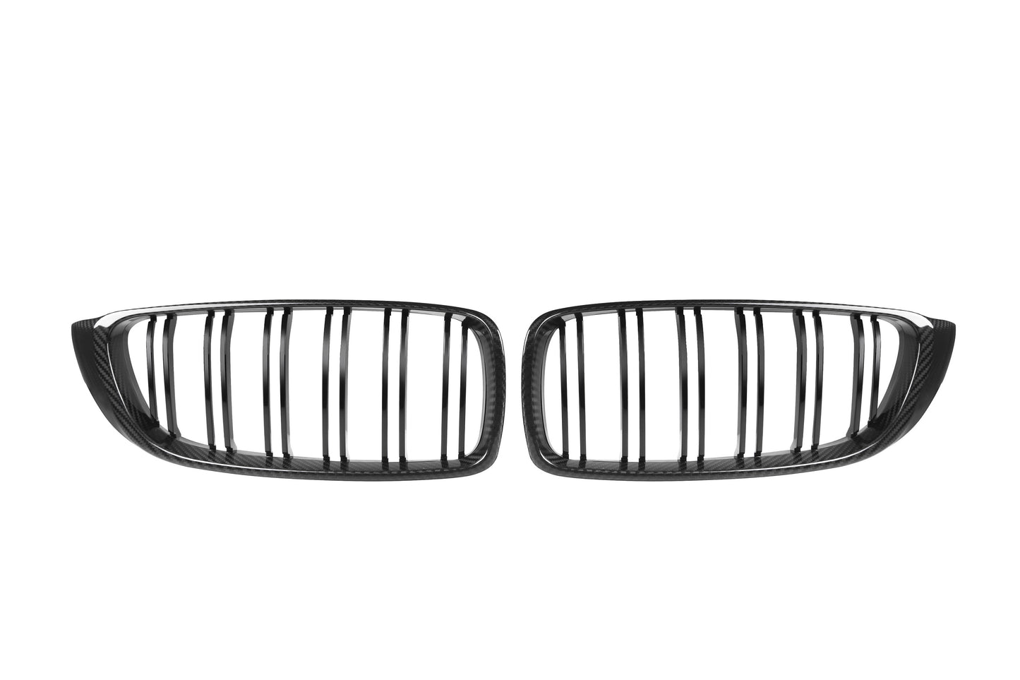 BMW F80/F82 Double Slat Dry Carbon Fiber Front Kidney Grille Replacement