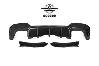 SOOQOO BMW X3M F97 Carbon Fiber Rear Diffuser