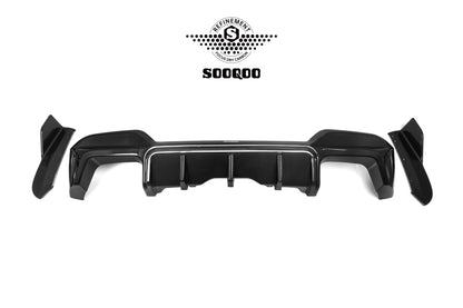 SOOQOO BMW X3M F97 Carbon Fiber Rear Diffuser