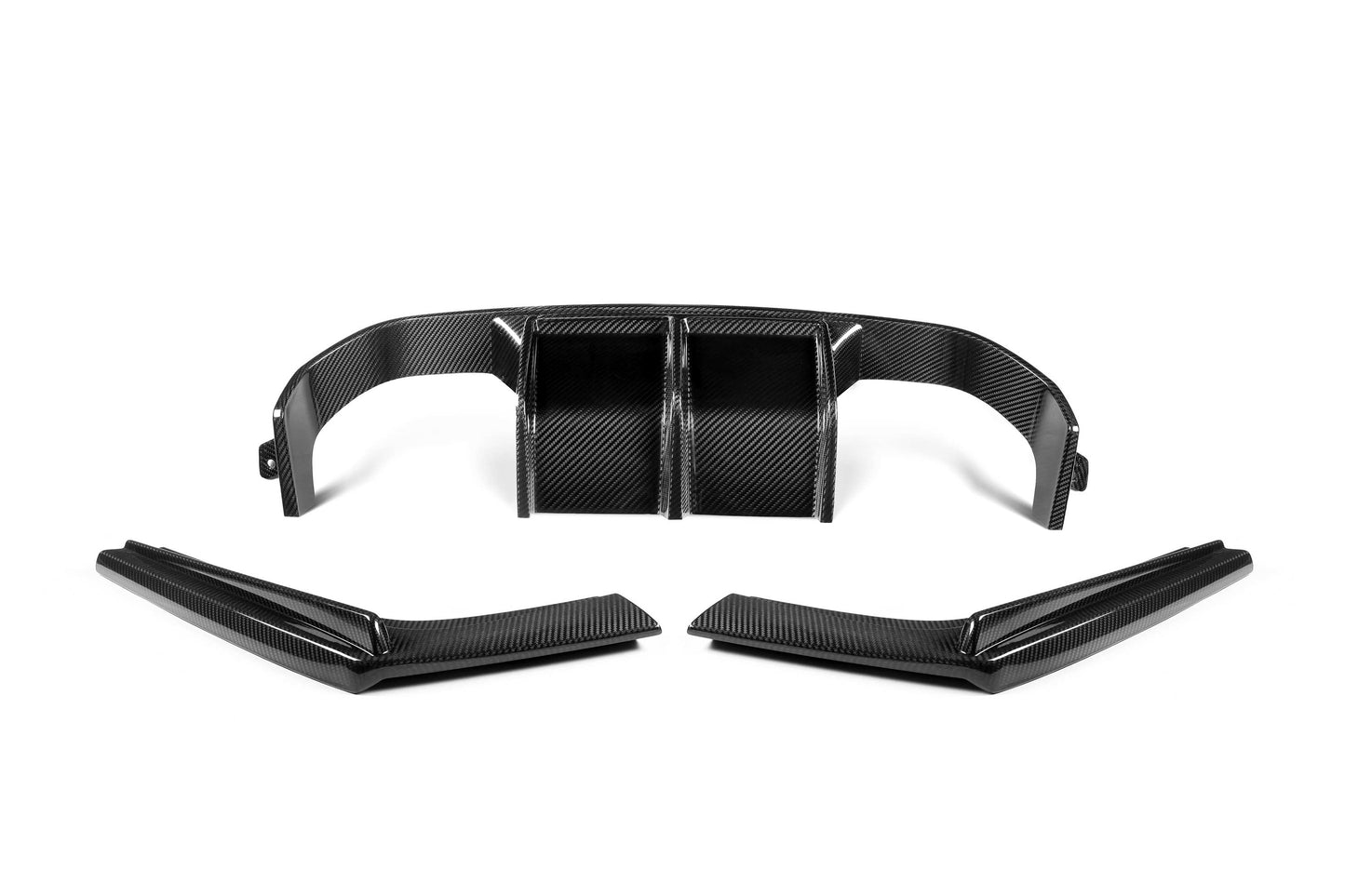 BMW F80/F82/F83 Dry Carbon Fiber 3-Piece V-Style Rear Diffuser Set