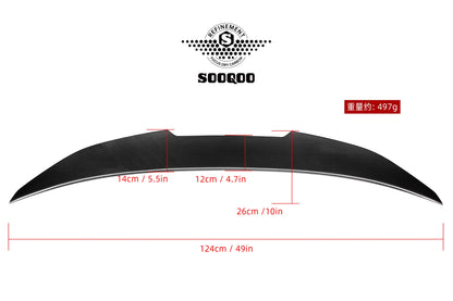 BMW F30/F80/F82 Aggressive High Kick Style Dry Carbon Fiber Trunk Spoiler