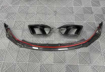 BMW G80/G82/G83 M3/M4 Dry Carbon Fiber V-Style Front Lip Spoiler, Single Piece