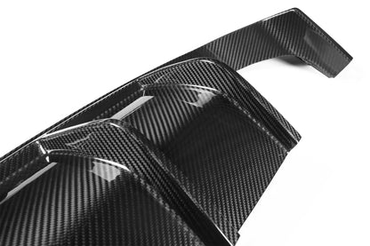 BMW F80/F82/F83 Dry Carbon Fiber 3-Piece V-Style Rear Diffuser Set