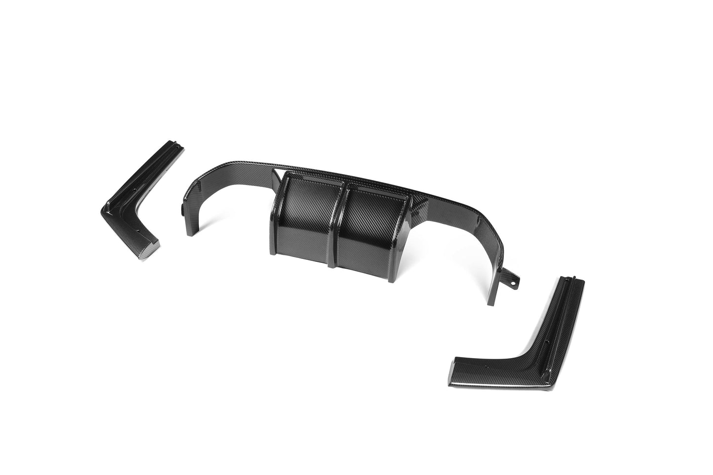 BMW F80/F82/F83 Dry Carbon Fiber 3-Piece V-Style Rear Diffuser Set