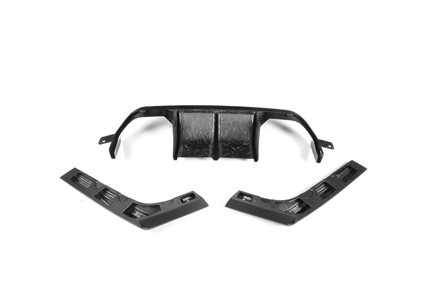 BMW F80/F82/F83 Dry Carbon Fiber 3-Piece V-Style Rear Diffuser Set