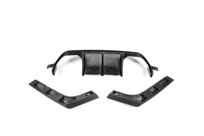 BMW F80/F82/F83 Dry Carbon Fiber 3-Piece V-Style Rear Diffuser Set