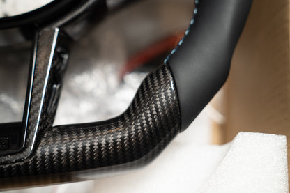 BMW G8X M2/M3/M4 LCI Style Carbon Fiber & Leather Steering Wheel – Heated
