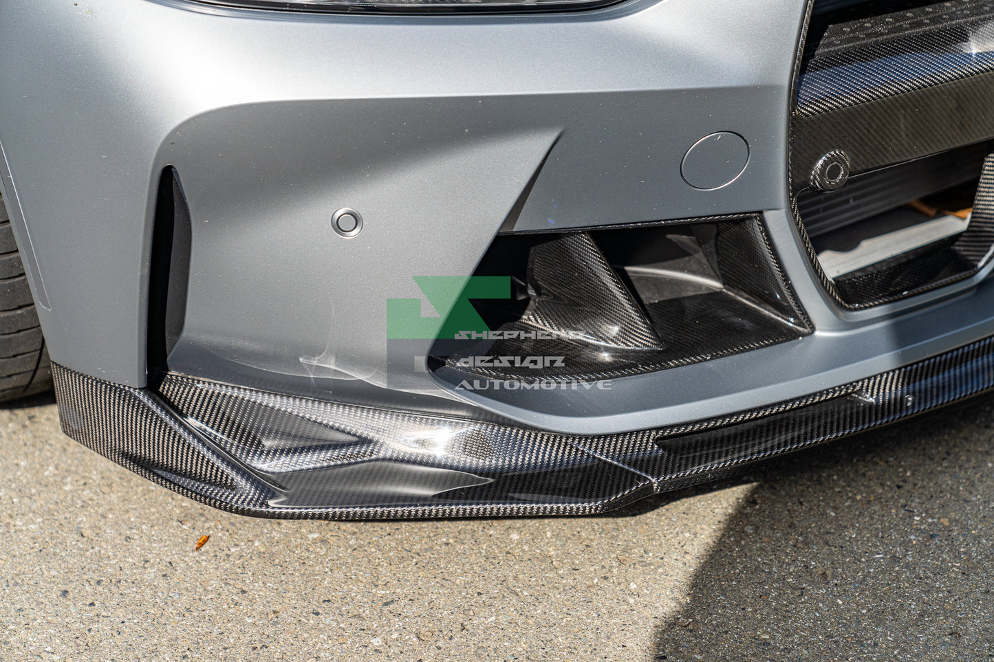 BMW G80/G82/G83 M3/M4 Dry Carbon Fiber V-Style Front Lip Spoiler, Single Piece