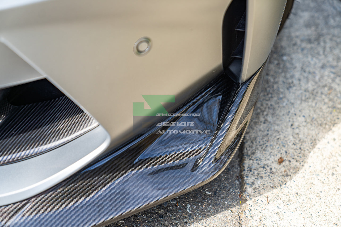 BMW G80/G82/G83 M3/M4 Dry Carbon Fiber V-Style Front Lip Spoiler, Single Piece