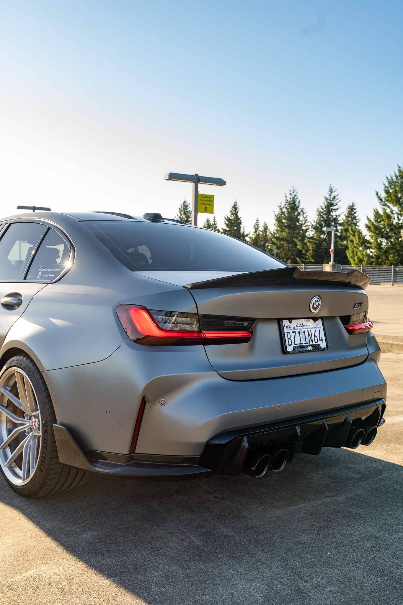 BMW G80/G82/G83 M3/M4 Performance Inspired Dry Carbon Fiber Rear Side Diffuser Winglet