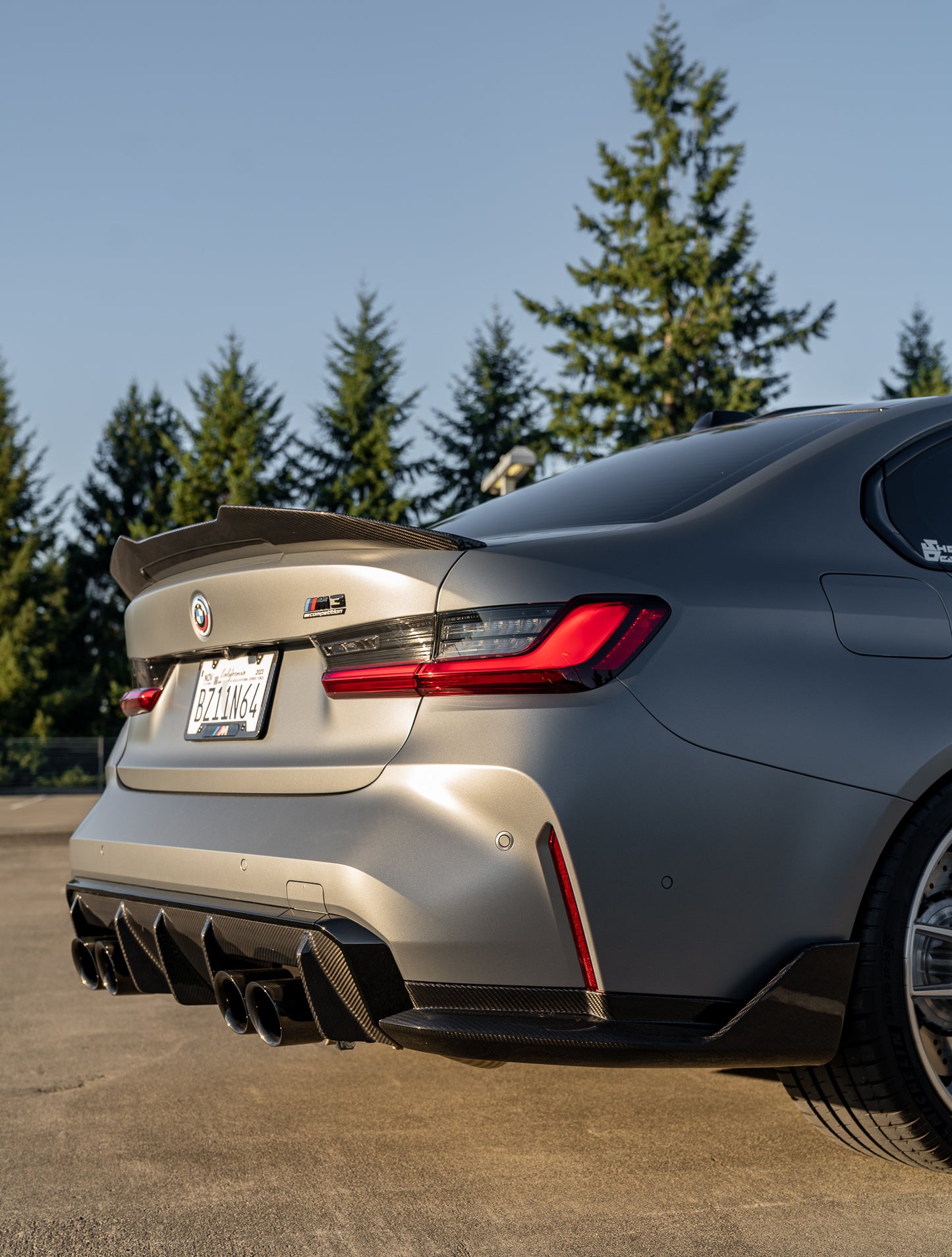 BMW G80/G82/G83 M3/M4 Performance Inspired Dry Carbon Fiber Rear Side Diffuser Winglet