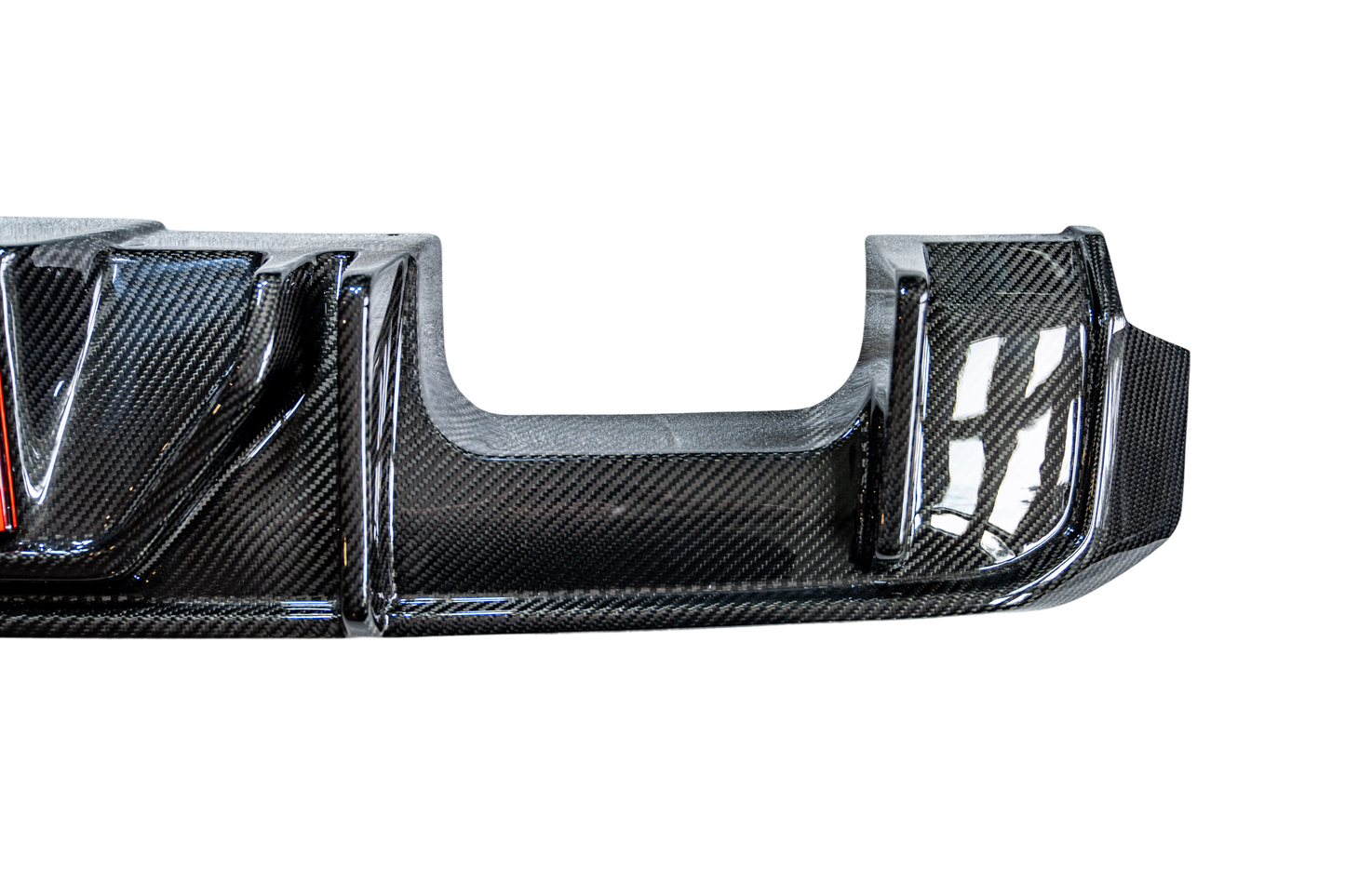 BMW G80/G82/G83 M3/M4 AS Style Dry Carbon Fiber Diffuser with LED Brake Light