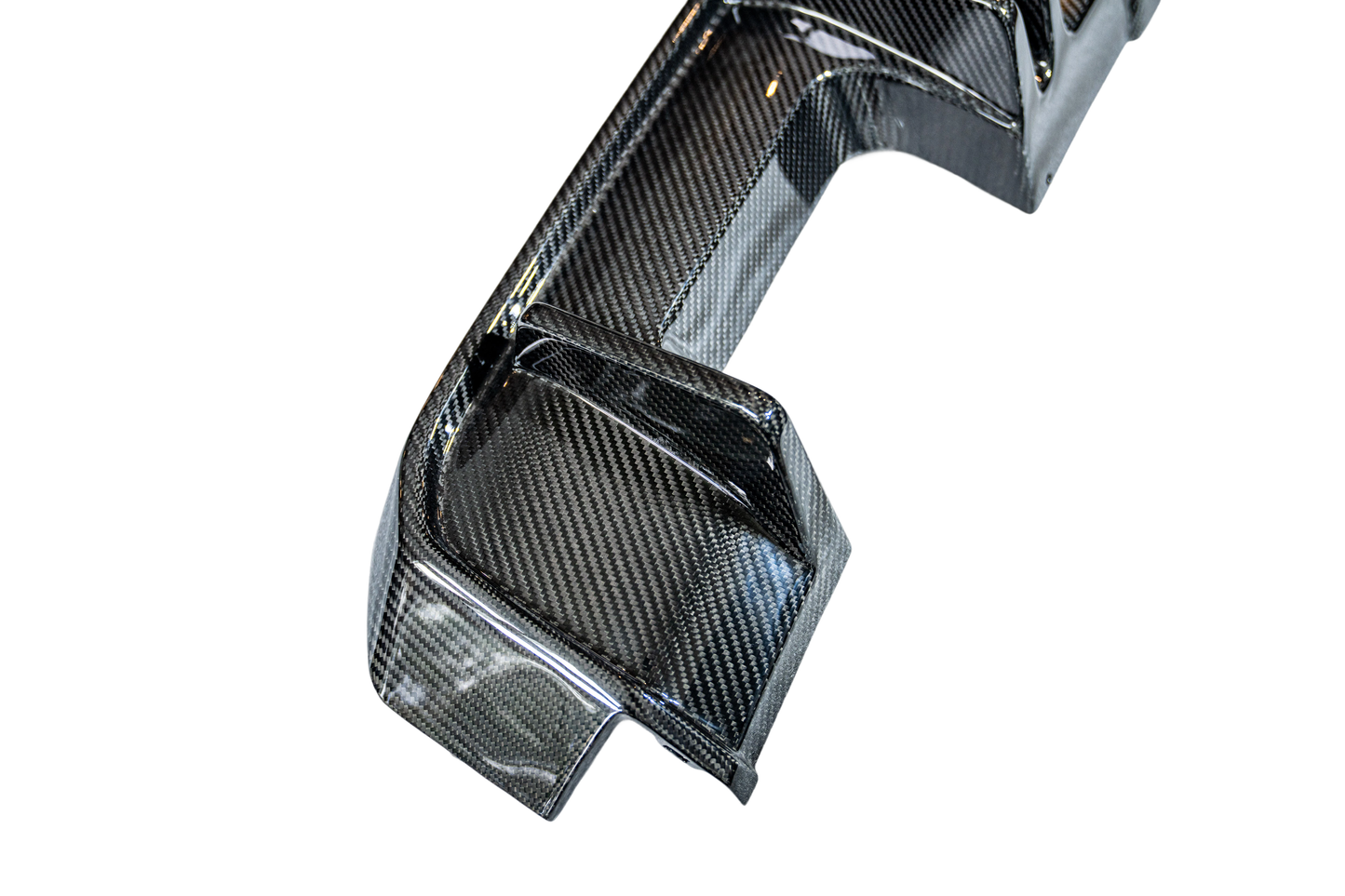 BMW G80/G82/G83 M3/M4 AS Style Dry Carbon Fiber Diffuser with LED Brake Light