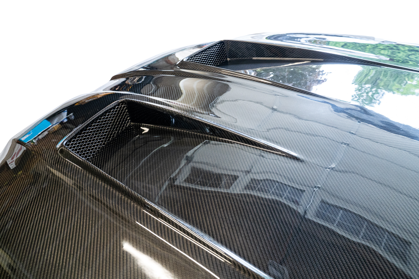 BMW G80/G82/G83 M3/M4 Dry Carbon Fiebr Competition Style Hood - Double Sided Carbon