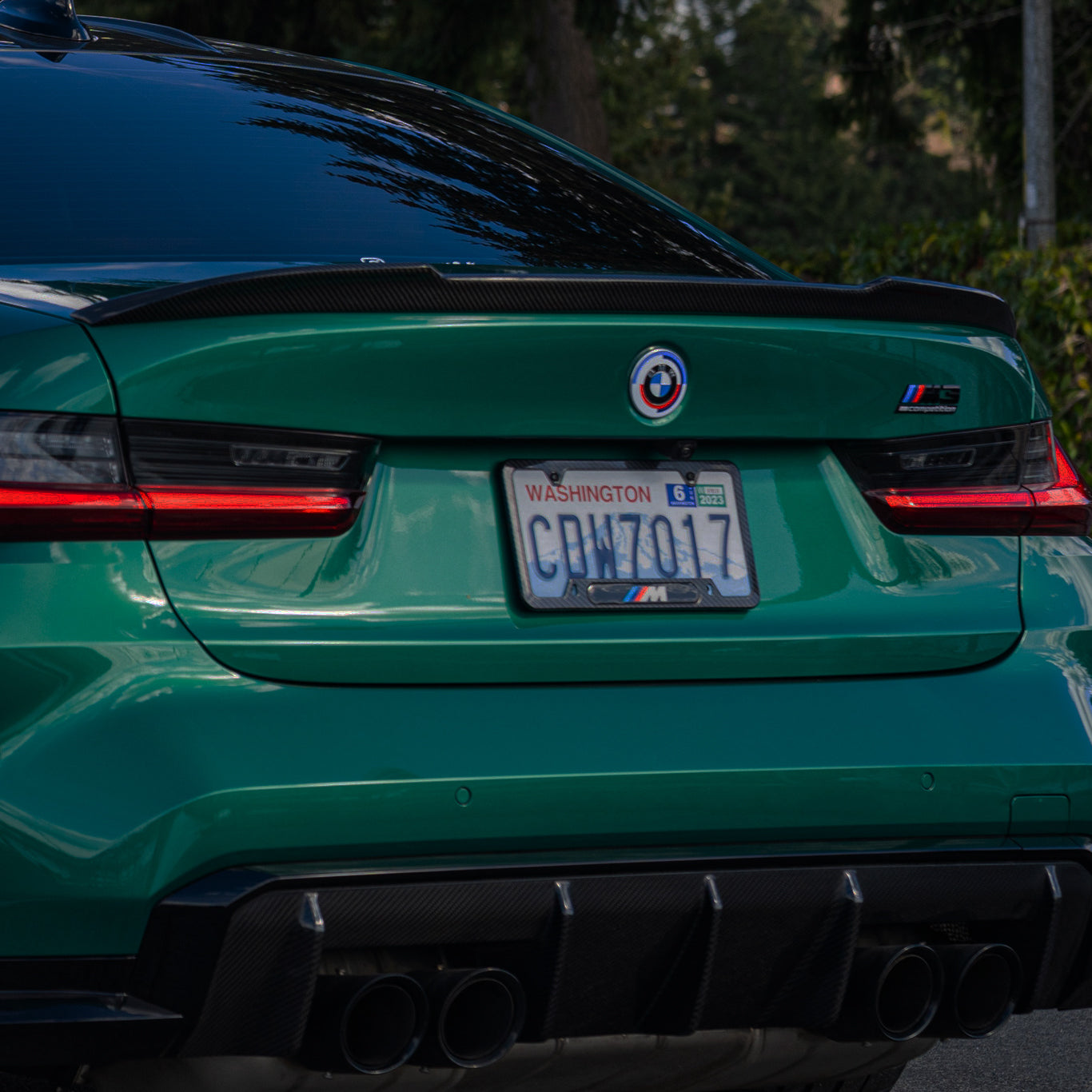 BMW G80 M3 CS Style Dry Carbon Fiber Rear Trunk Spoiler