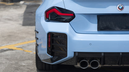 BMW G87 M2 M-Performance Inspired Dry Carbon Fiber Rear Bumper Attachment/Spats