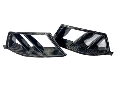 BMW G80/G82/G83 M3/M4 Dry Carbon Fiebr Dual Fin/Slats Style Front Air Ducts