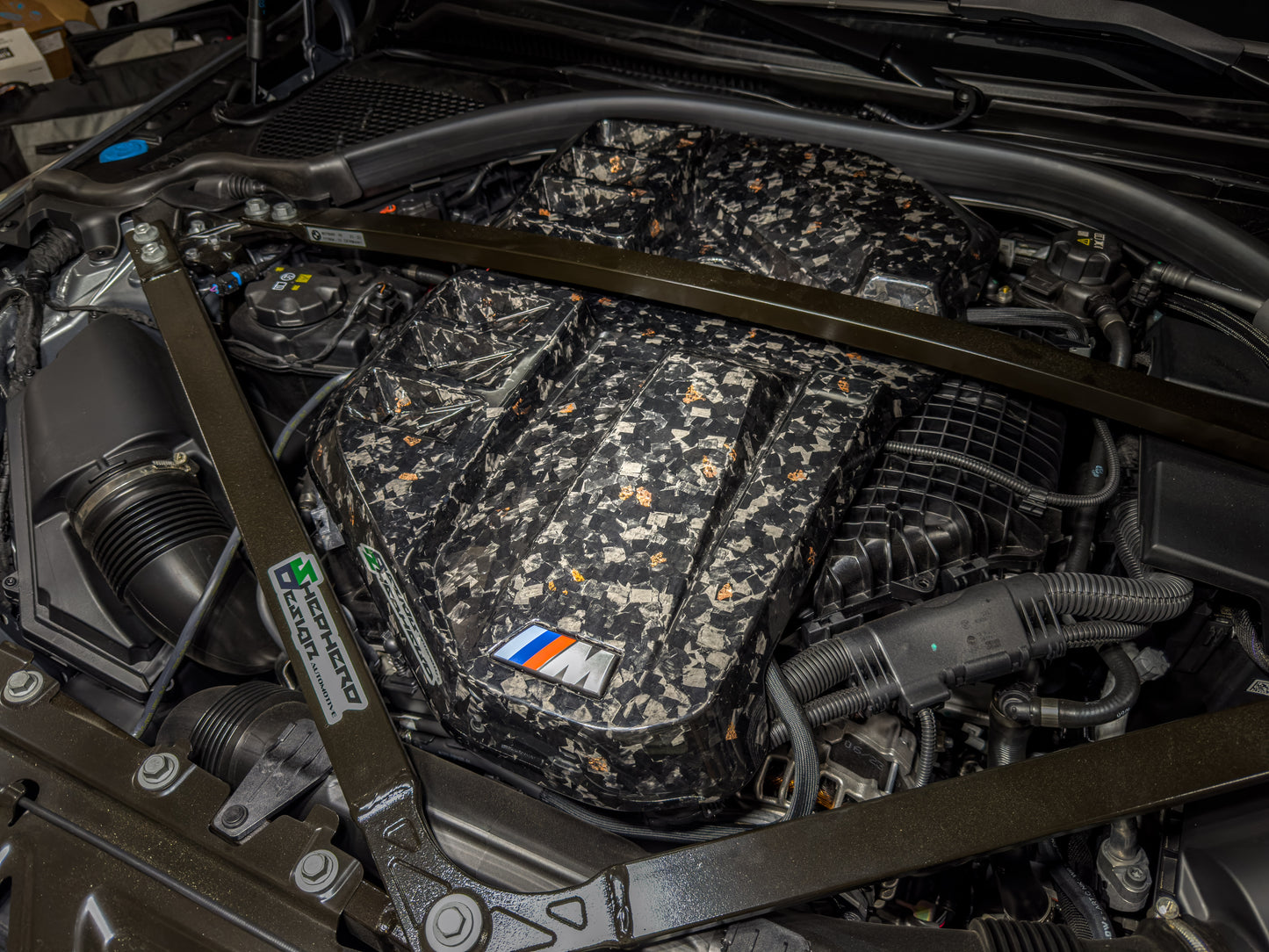 Shepherd Design Customized Forged Carbon Engine Cover for G8X