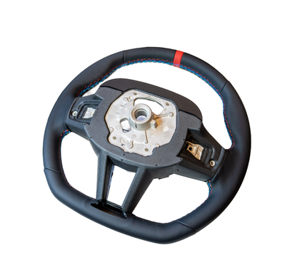 BMW LCI-Style Flat Bottom Steering Wheel with Carbon Fiber Trim G80/G82/G87 M2/M3/M4