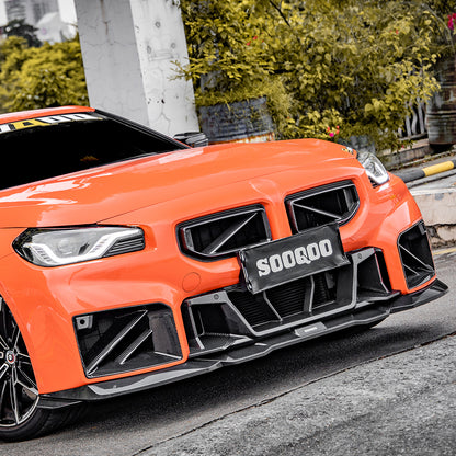 SOOQOO BMW M2 G87 Carbon Fiber SQ-B Front Lip