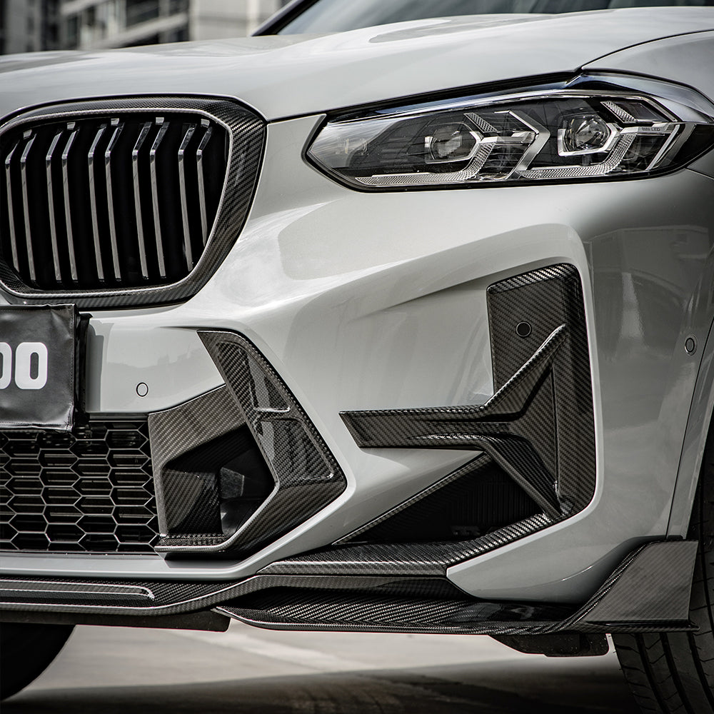 SOOQOO BMW X3M F97 X4M F98 LCI Carbon Fiber Front Lip