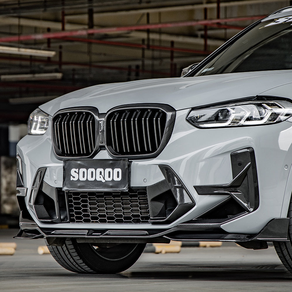 SOOQOO BMW X3M F97 X4M F98 LCI Carbon Fiber Front Duct