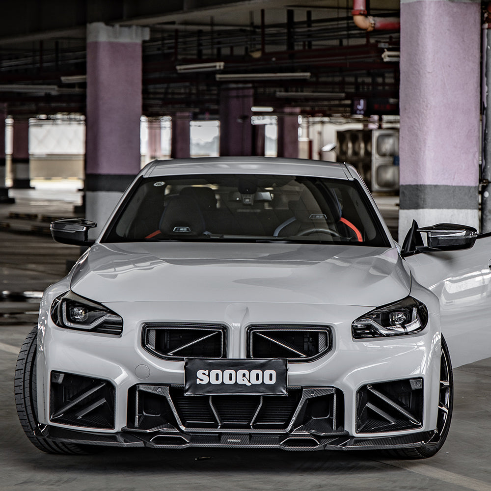 SOOQOO BMW M2 G87 Carbon Fiber SQ-A Front Lip