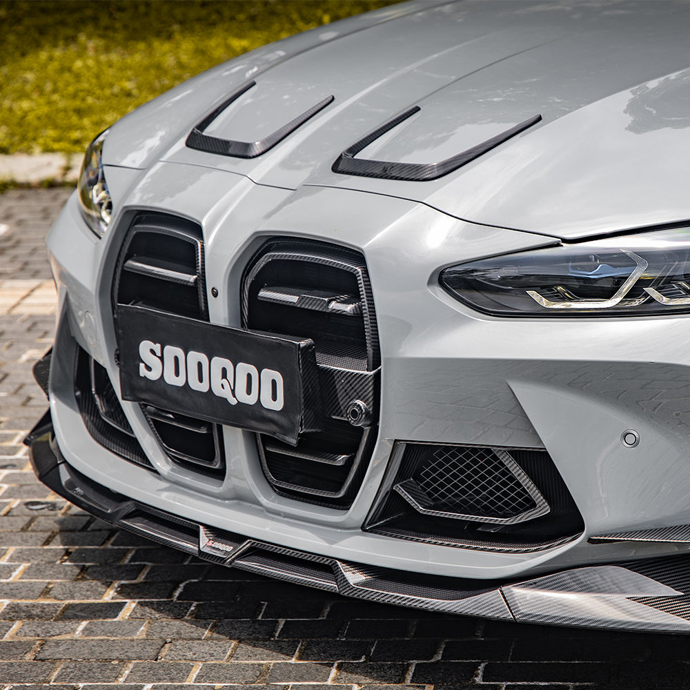 SOOQOO M3 G80 M4 G82 Carbon Fiber Hood Vent Trim