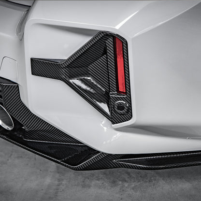 SOOQOO BMW M2 G87 Carbon Fiber Rear Bumper Attachments