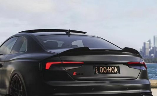 Audi B9 A5/S5/RS5 PSM Style High-Kick Aggressie Carbon Fiber Trunk Spoiler