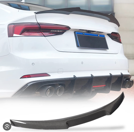 Audi B9 A5/S5/RS5 M-Inspired Carbon Fiber Trunk Spoiler