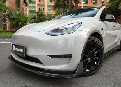 Tesla Performance-Inspired Carbon Fiber Front Lip Spoiler for Model 3 & Model Y